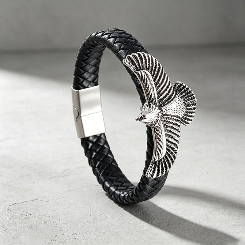 Eagle Leather Men's Bracelet
