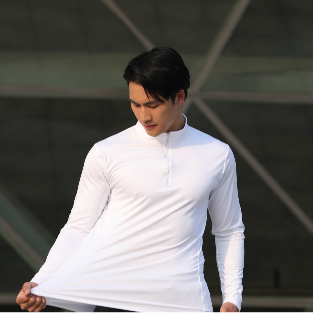 Long Sleeve Compression Top for Men - Moisture-Wicking & Breathable
