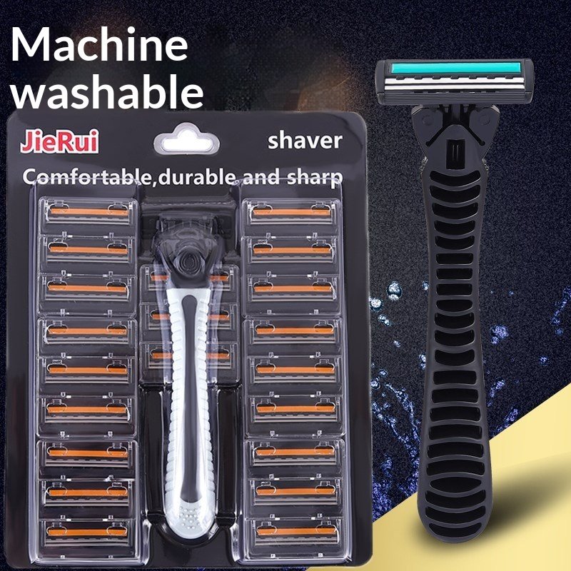 Close Shave with Double-Blade Comfort