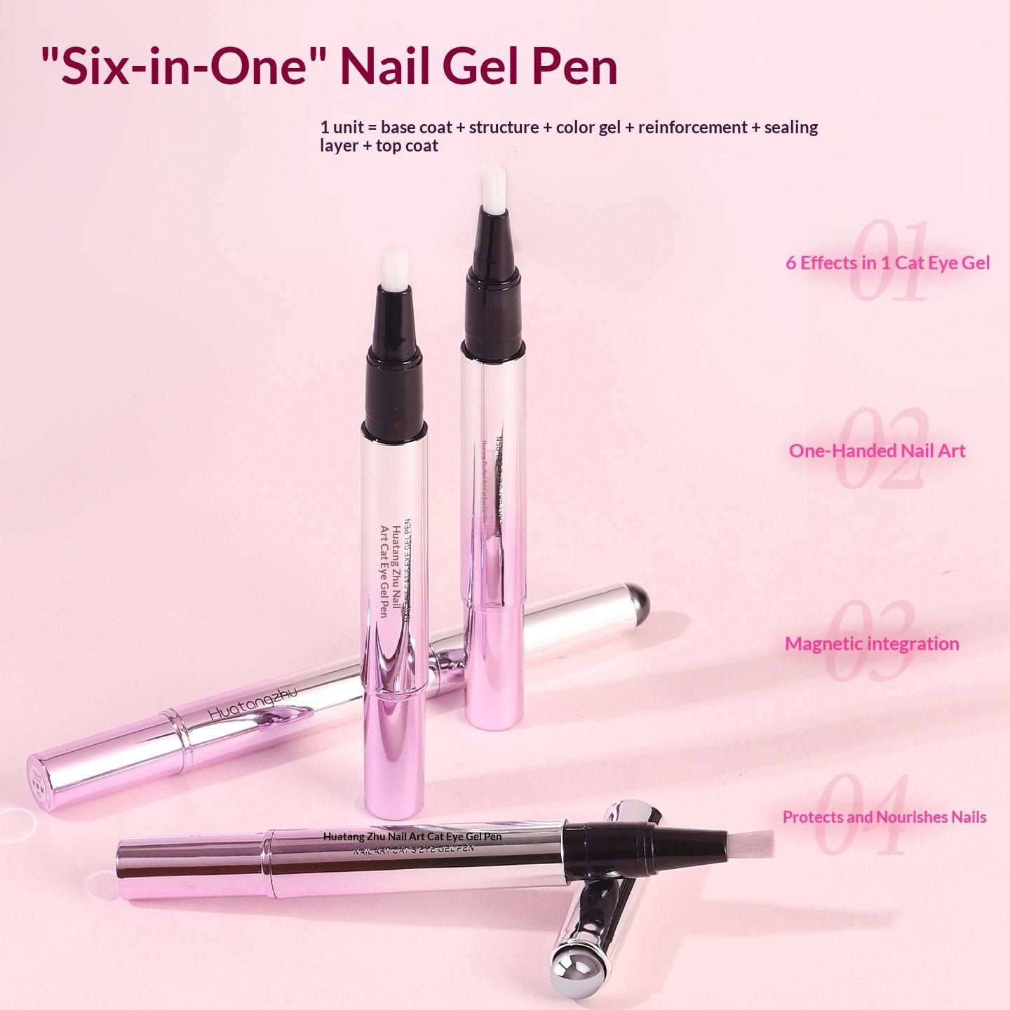 Multi-Use Cat Eye Gel Pen for Salon-Quality Nails at Home