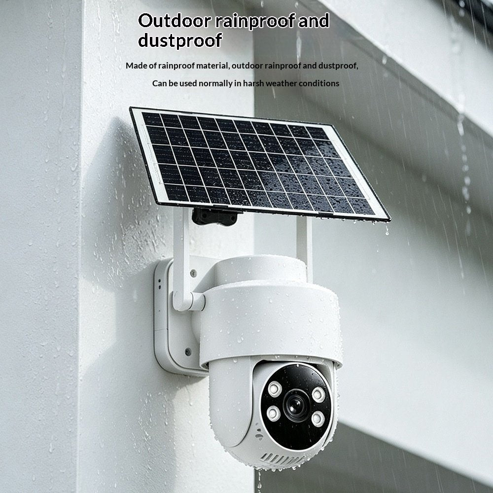 Wireless Solar-Powered Outdoor Surveillance Camera