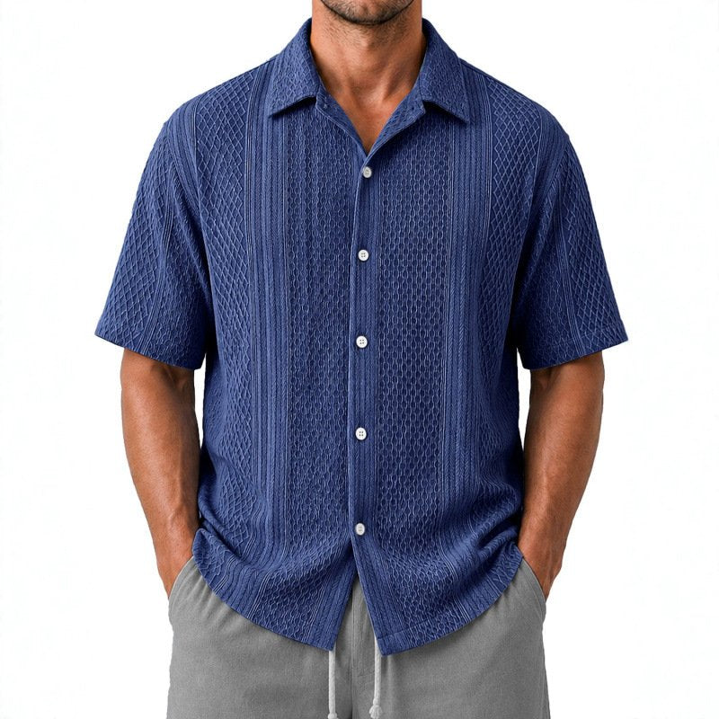Relaxed Fit 3D Coconut Tree Print Shirt