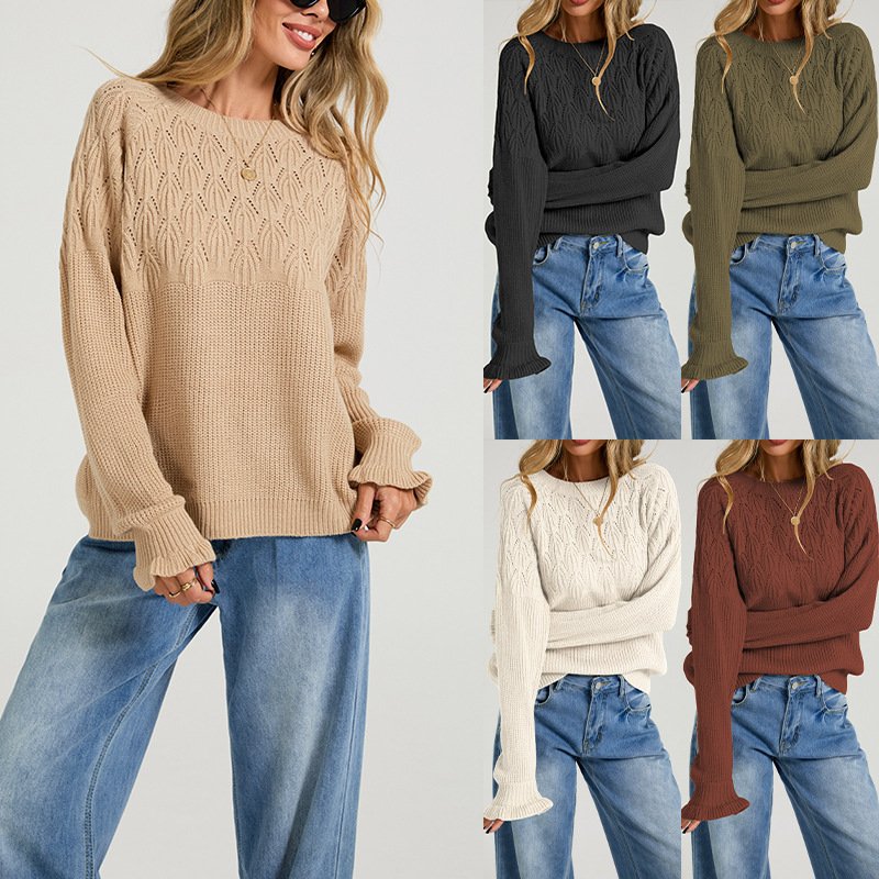 Versatile Crew-neck Sweater for Women