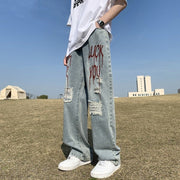 Relaxed Fit Denim Pants & Short-sleeved Tops for Men