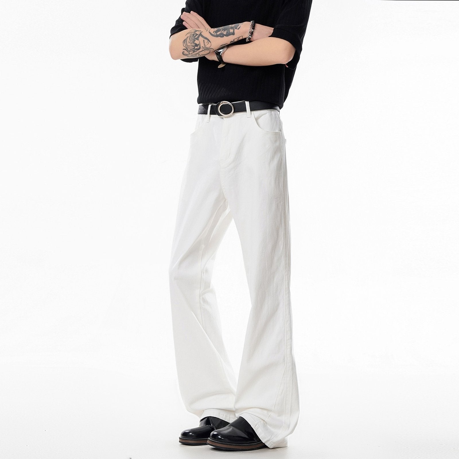 Versatile Men's Straight-leg Jeans for Casual Wear