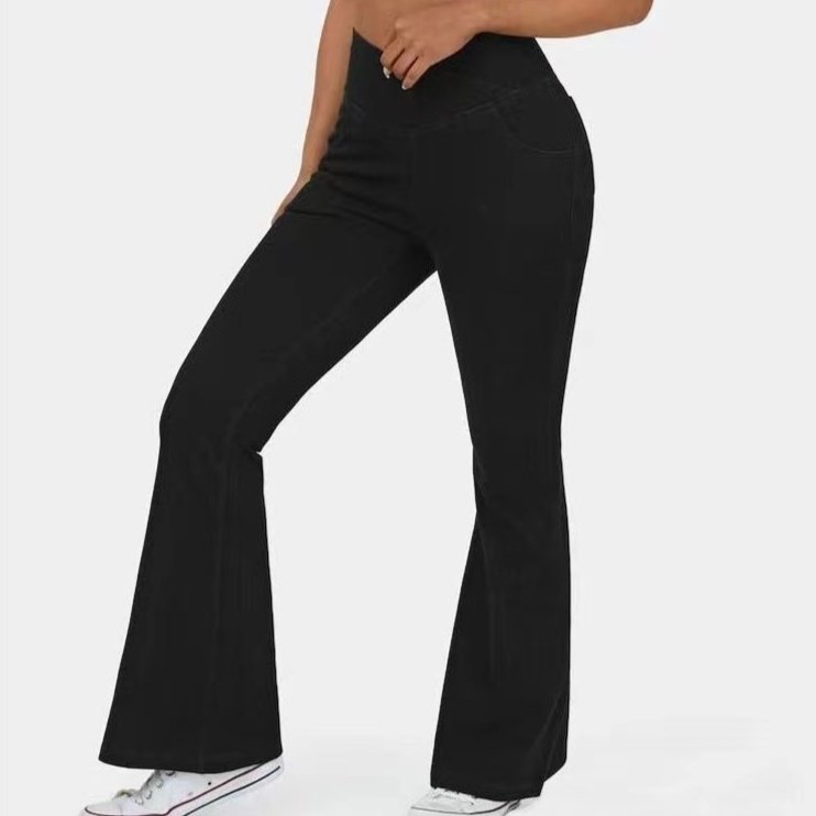 Slim-fit Flared Crossover Jeans for Women