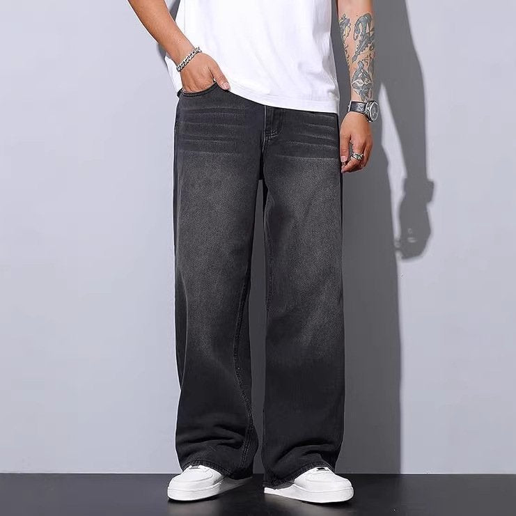 Men's Casual Straight-Leg Jeans