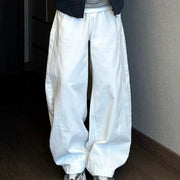 Versatile White Cropped Jeans for Men & Women
