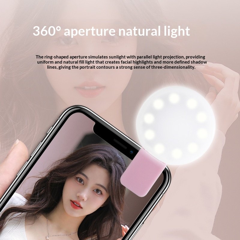 Portable Rechargeable Phone Clip Light