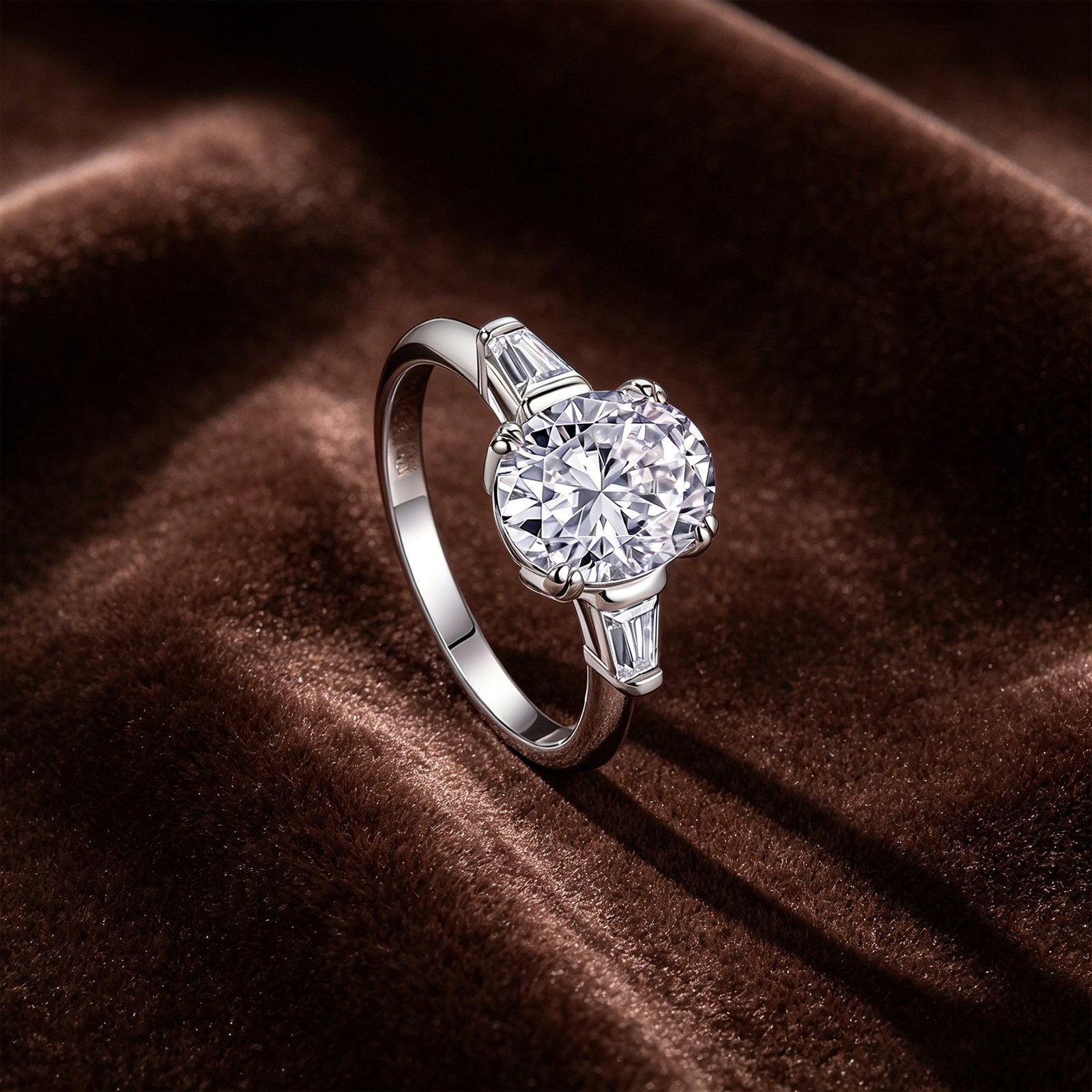 Luxury 925 Sterling Silver Moissanite Ring, Elegant Wedding Band, Women's Gift