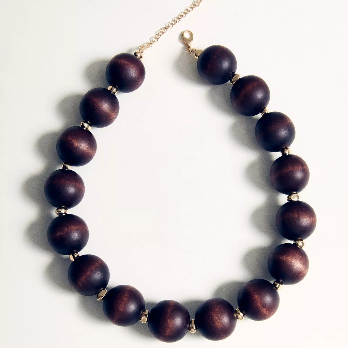 Handcrafted Wooden Bead Necklace for Women