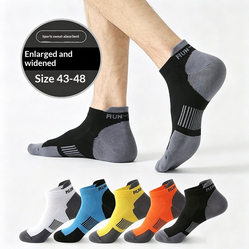 Extra-Wide Athletic Socks for Men - Breathable & Moisture-Wicking