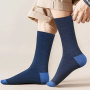 Warm Plus-Size Striped Cotton Socks for Men