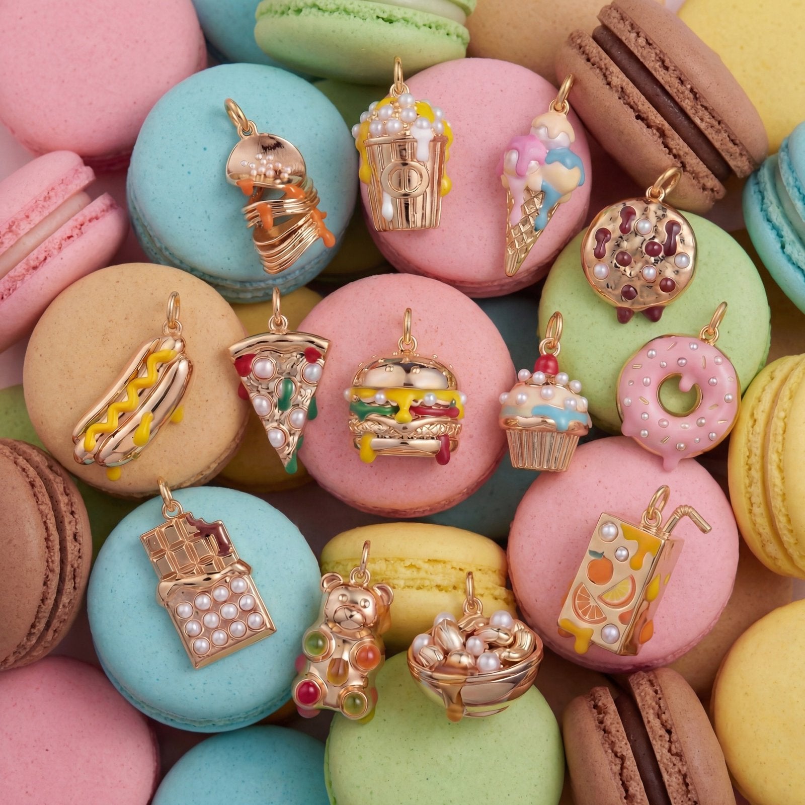 Sweet Treat 14K Gold Pendant - Color Retention