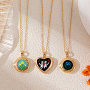 Layered Chic Heart Necklace With Openable Pendant