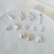 Pearl Pendant Necklace Set with Adjustable Chain