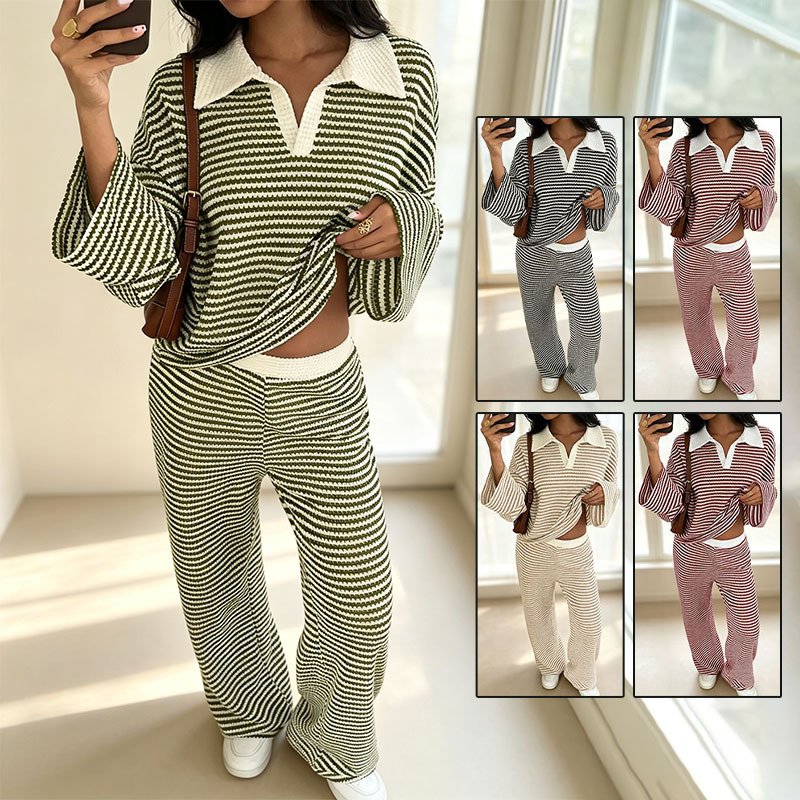 Relaxed-fit Two-piece Knit Set for Women