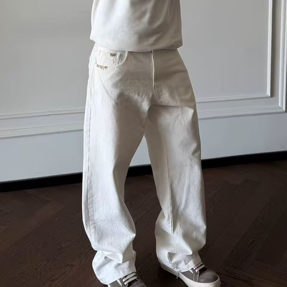 Casual Straight-leg Pants for Men - Loose-fit & Comfortable