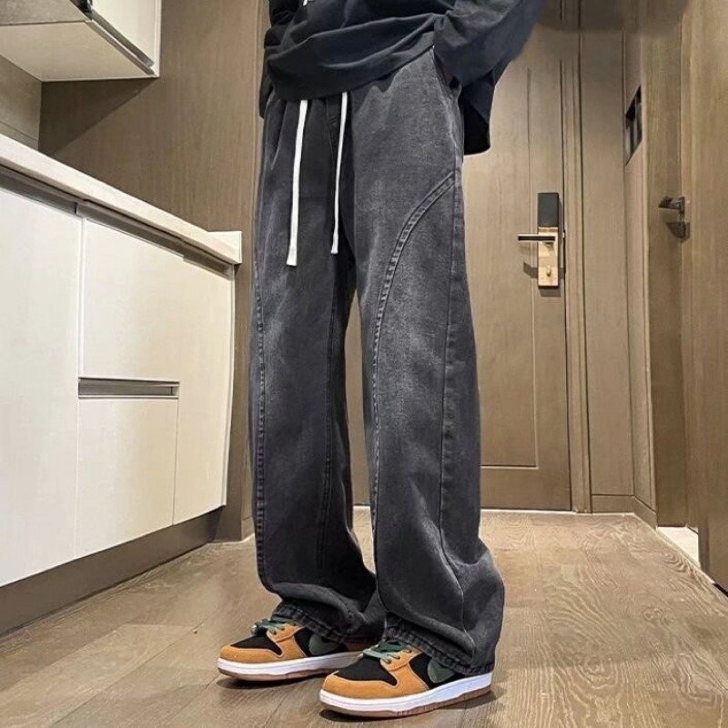 Relaxed-fit Straight-leg Denim Jeans for Men