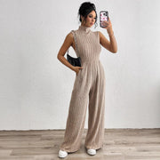 Casual Khaki Jumpsuit for Women