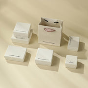 Beige Jewelry Storage Box with Matte Finish