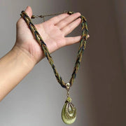 Layered Boho Necklace for Women - Green, Blue, & More