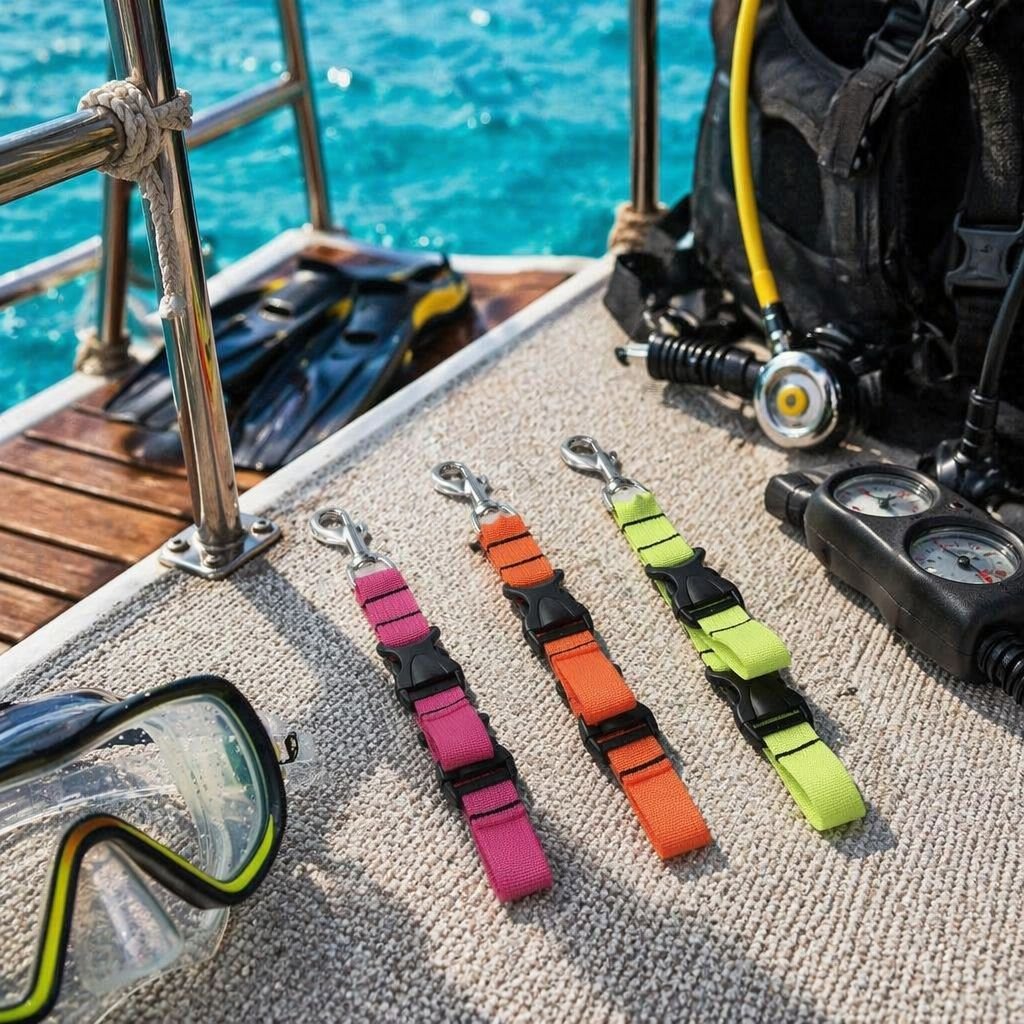 Dive with Ease: Adjustable BCD Holder for Mask Snorkel Fins