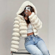 Stay Warm in Style: Women's Faux Fur Coat