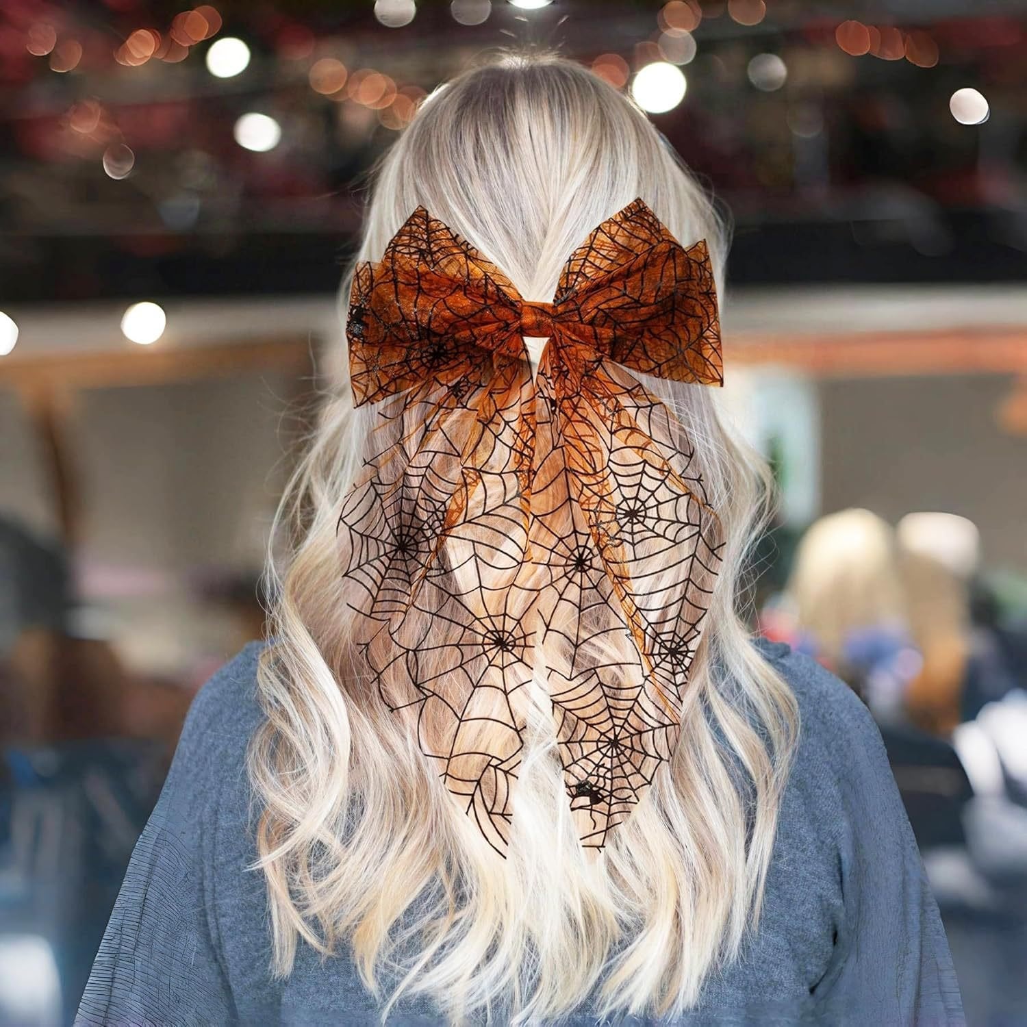 Add a Touch of Whimsy with Our Tulle Spiderweb Hair Clip