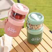 Insulated Stainless Steel Breakfast Mug with Lid