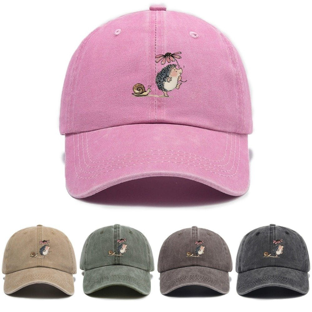 Vintage Cartoon Baseball Cap for Men & Women - Washed Out Print