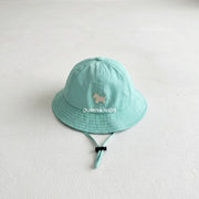 Baby Sun Hat with Spade Embroidery for Sun Protection
