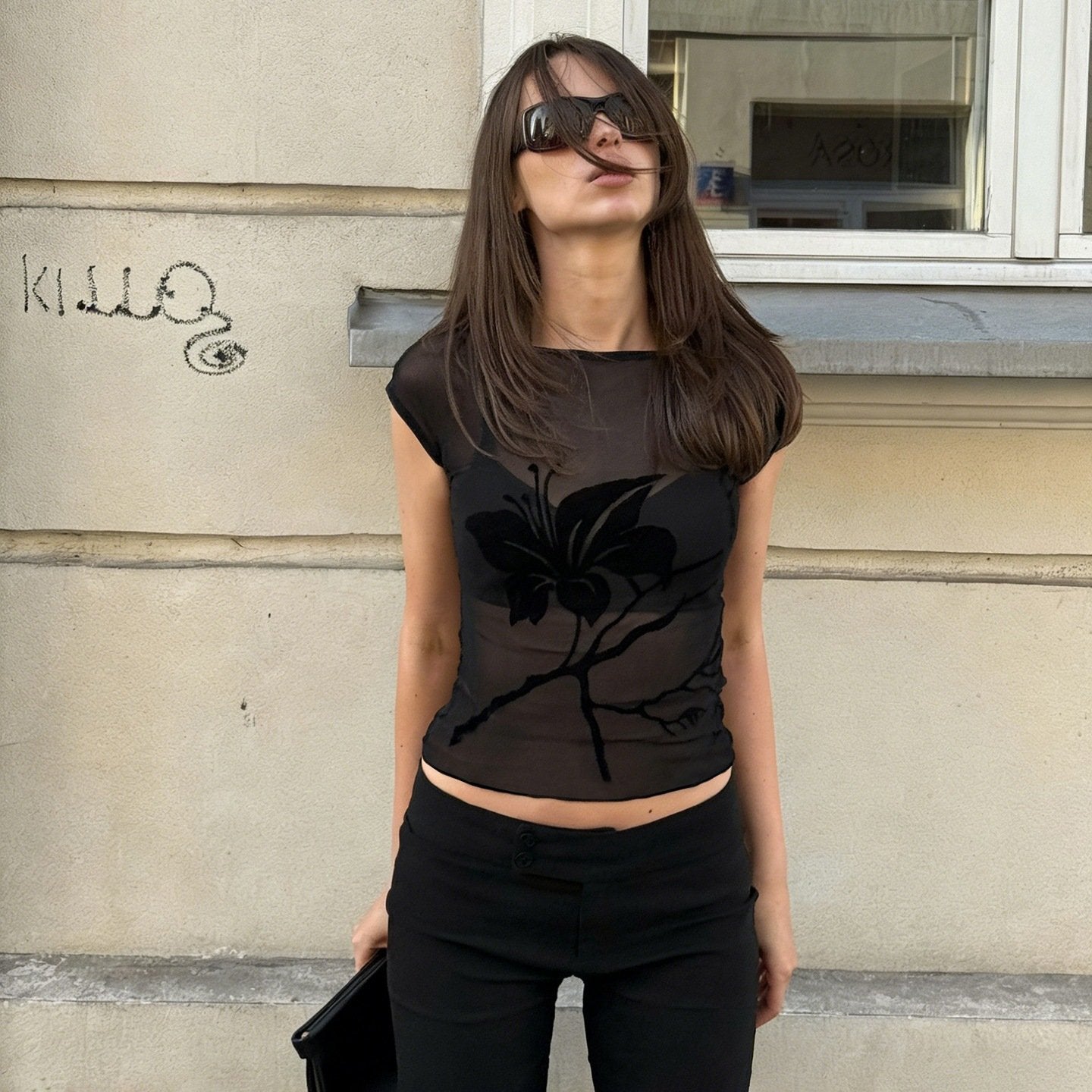 Eco-Friendly Mesh Top for Women