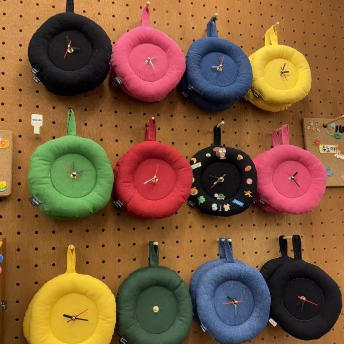 Unique Fabric Wall Clocks - Handmade Home Decor