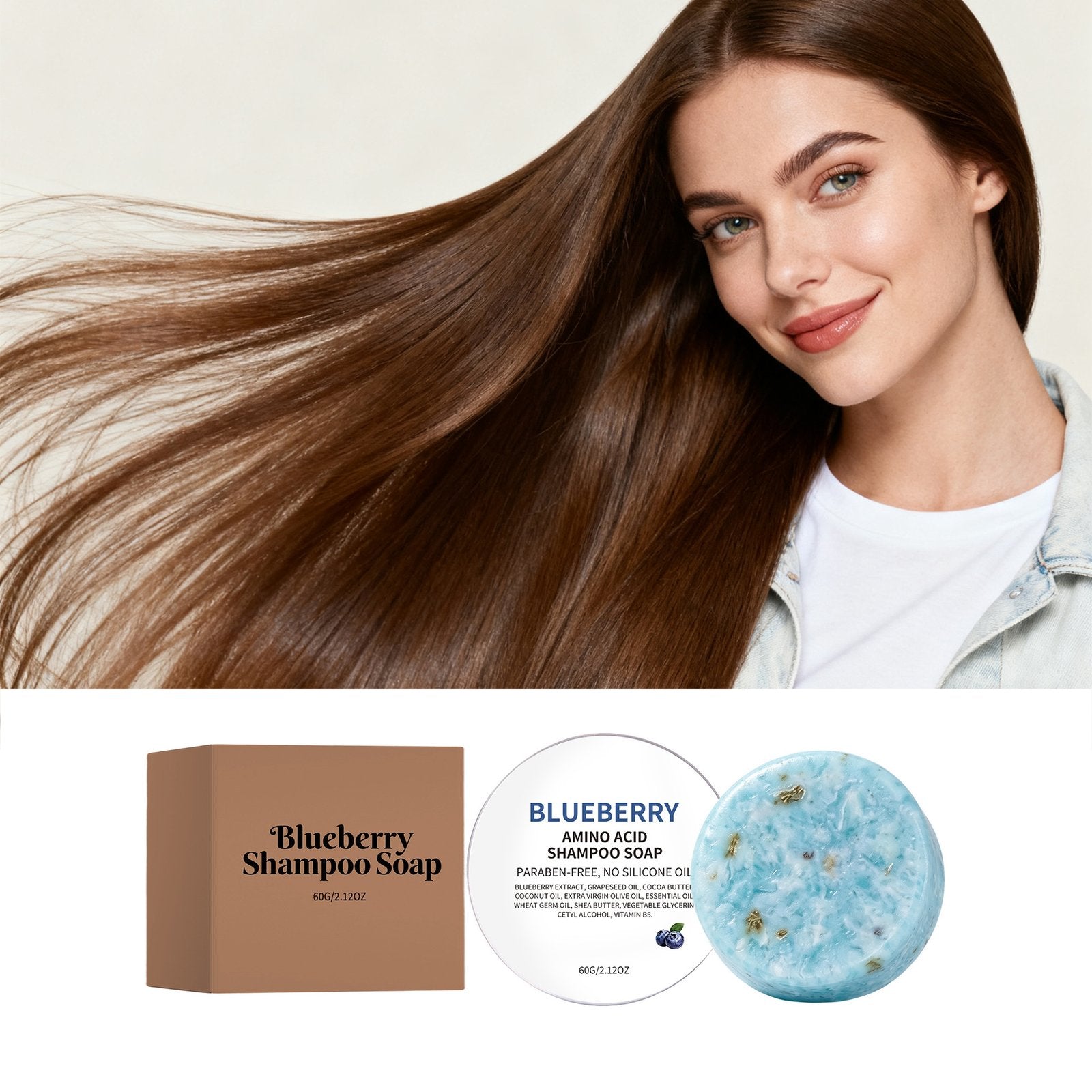 Nourishing Blueberry Rosemary Shampoo Bar