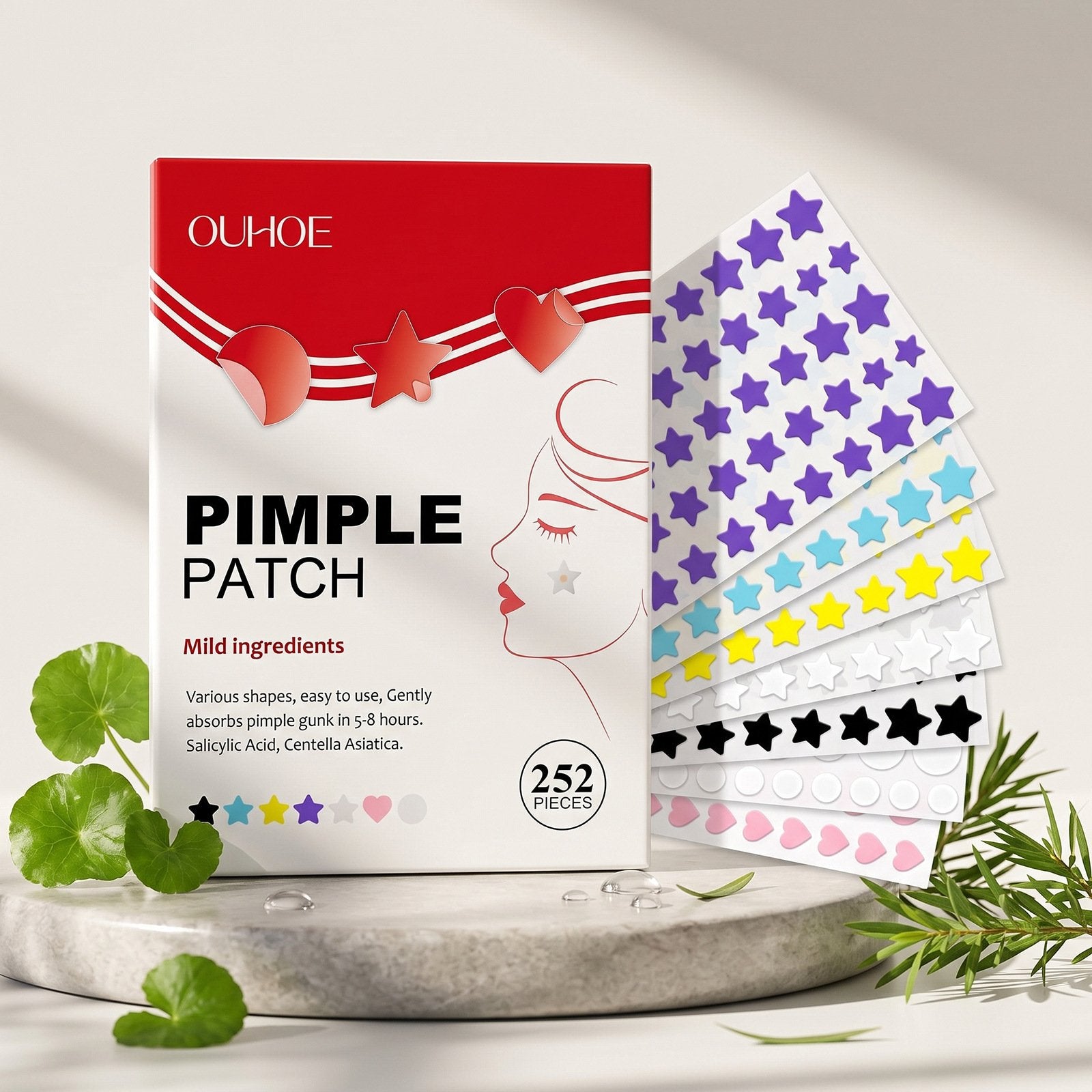 Clear Acne Patches - Invisible Spot Stickers for Fast Skin Recovery