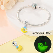 Add a Touch of Magic with Luminous Star and Moon Pendant Bracelet