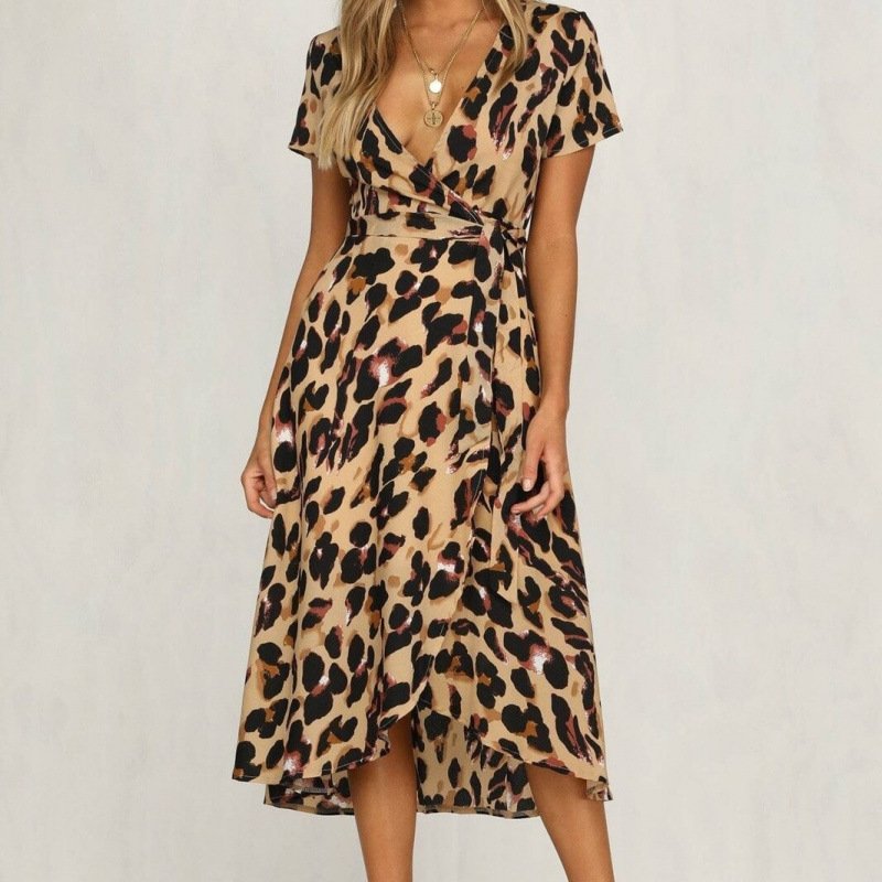 Women's Leopard Print Sexy Dress