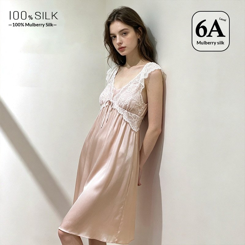 Summer New Silk French-style Princess Dress