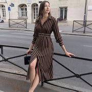 Stylish and Elegant Striped Womens Dress