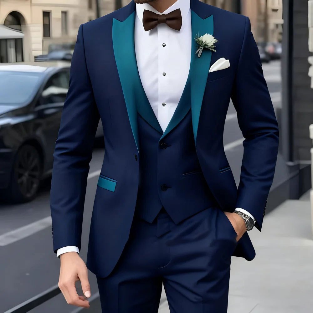Business Formal Suit for Men - 3-Piece Set