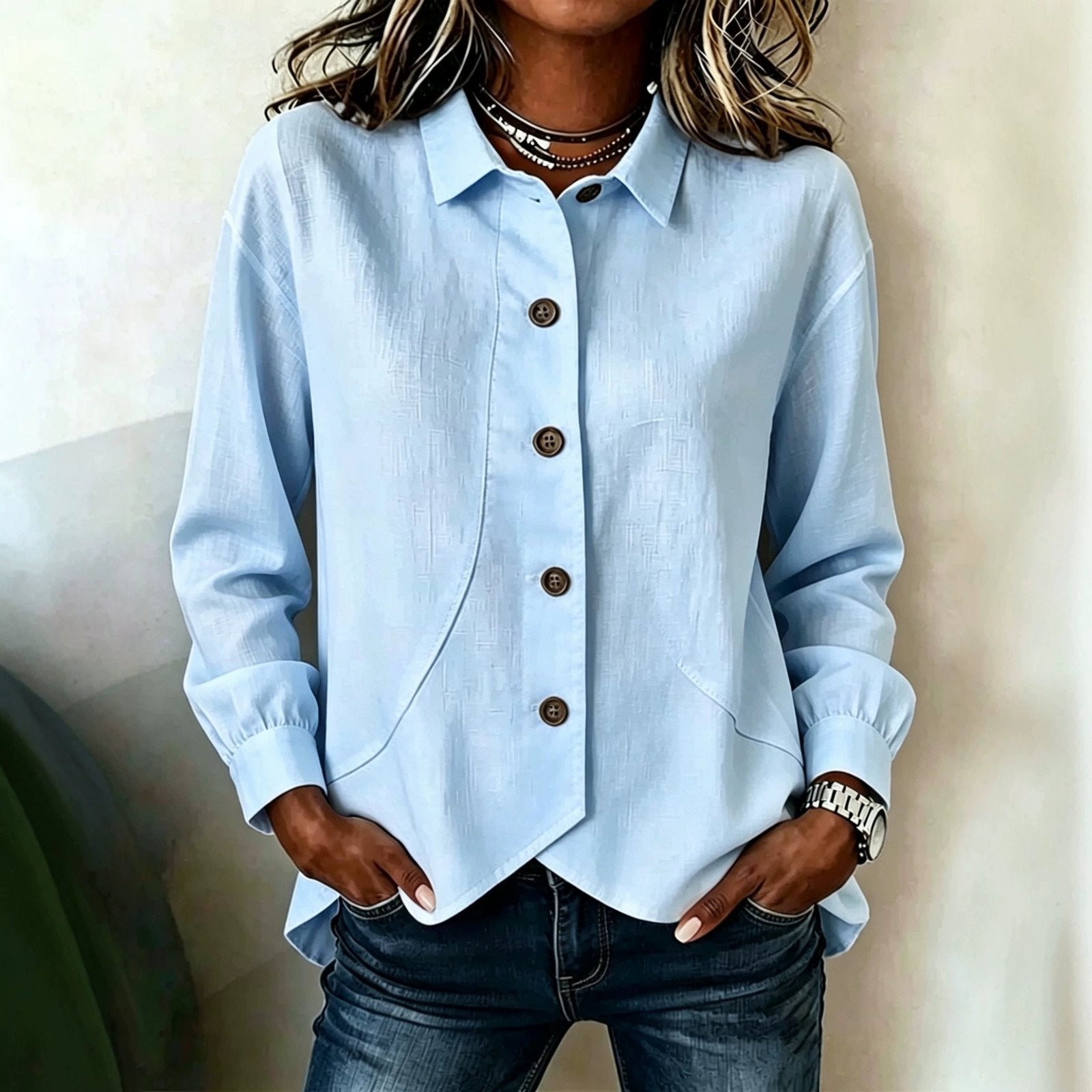 Chic Asymmetrical Blouse