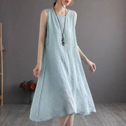 Womens Versatile Loose-fitting Sleeveless Maxi Dress