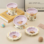 Ergonomic Ceramic Pet Bowl for Cats