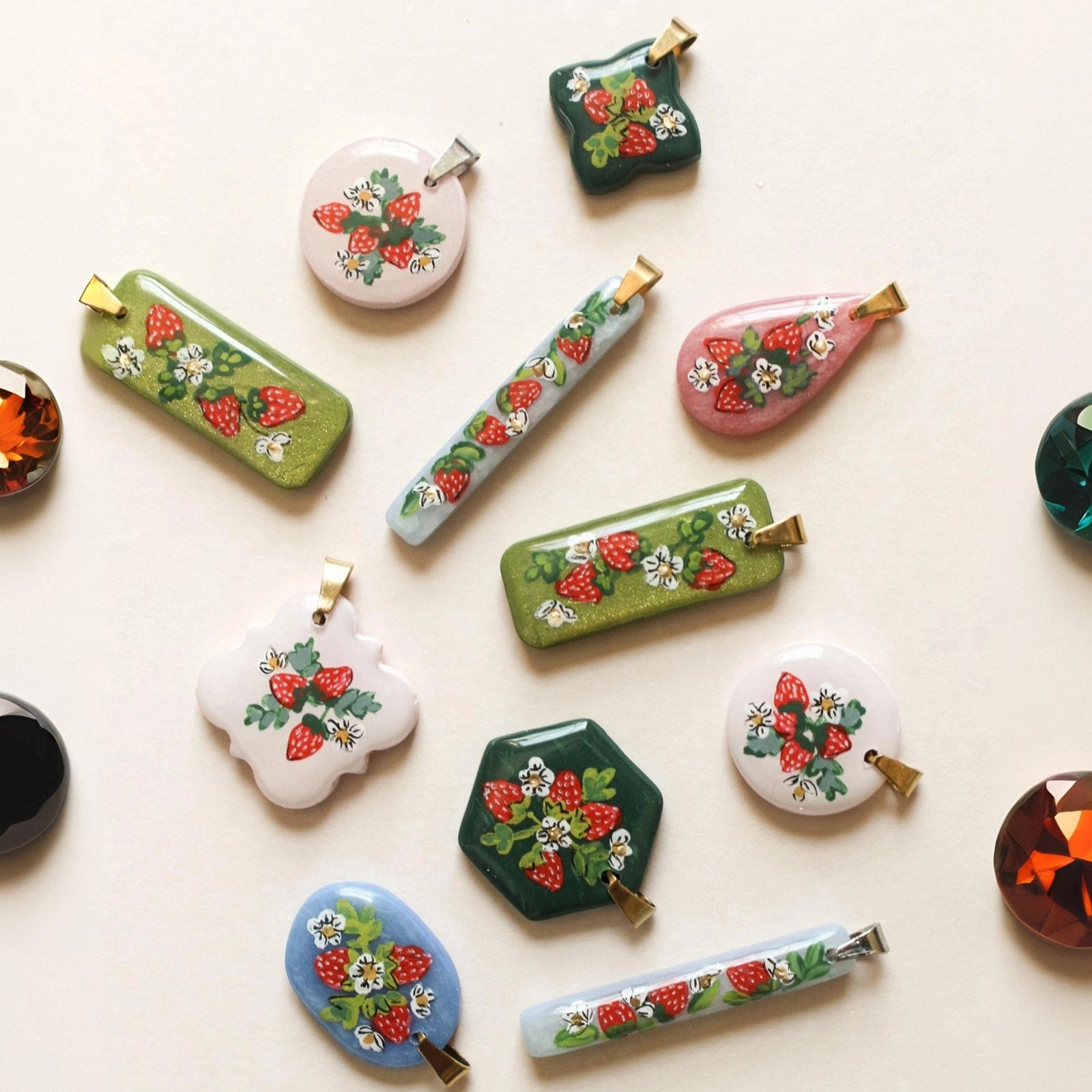 Floral Charm Pendant Accessory