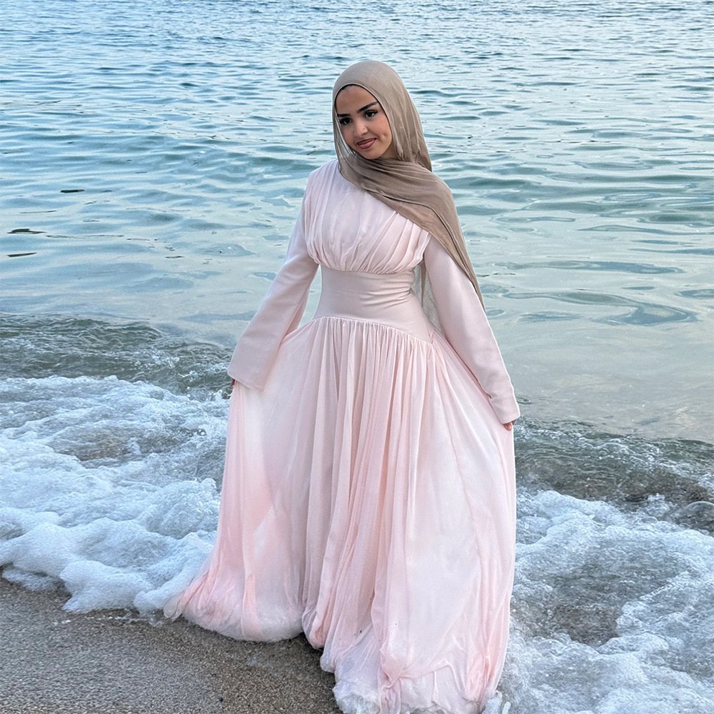Women's Double-layered Waist-cinching Dress
