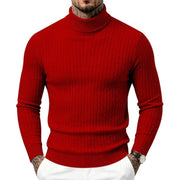 Casual Slim-Fit Turtleneck Sweater for Men