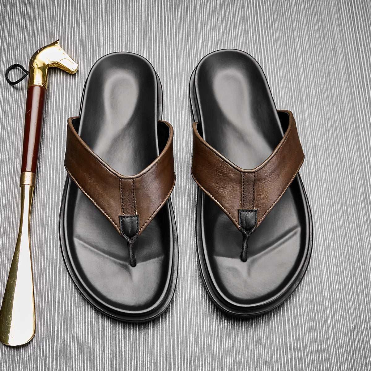 Men's Beach Slippers - Non-Slip Sandals for Summer Fun