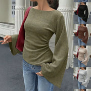 Fitted Bell Sleeve Top for Women