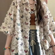 Relaxed Fit Summer Shirt Jacket for Women